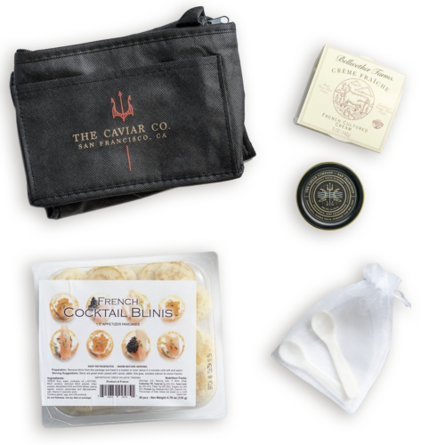 Classic California Caviar Gift Set, Recommended Add-On for Chardonnay