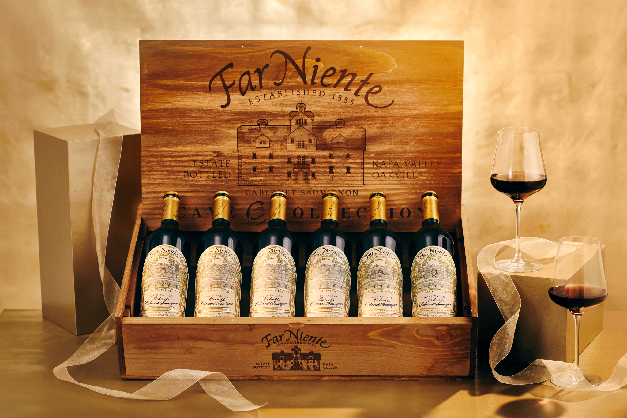 2023 Holiday Campaign Far Niente Cave Collection Vertical
